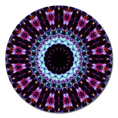 Kaleidoscope Shape Abstract Design Magnet 5  (round) by Celenk