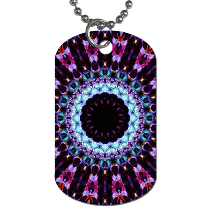 Kaleidoscope Shape Abstract Design Dog Tag (One Side)