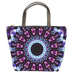 Kaleidoscope Shape Abstract Design Bucket Bags by Celenk