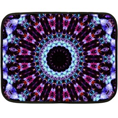 Kaleidoscope Shape Abstract Design Fleece Blanket (mini) by Celenk