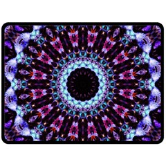 Kaleidoscope Shape Abstract Design Fleece Blanket (large)  by Celenk