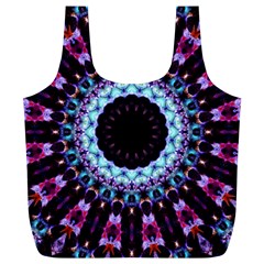 Kaleidoscope Shape Abstract Design Full Print Recycle Bags (l)  by Celenk