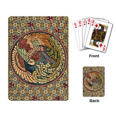 Wings Feathers Cubism Mosaic Playing Card by Celenk