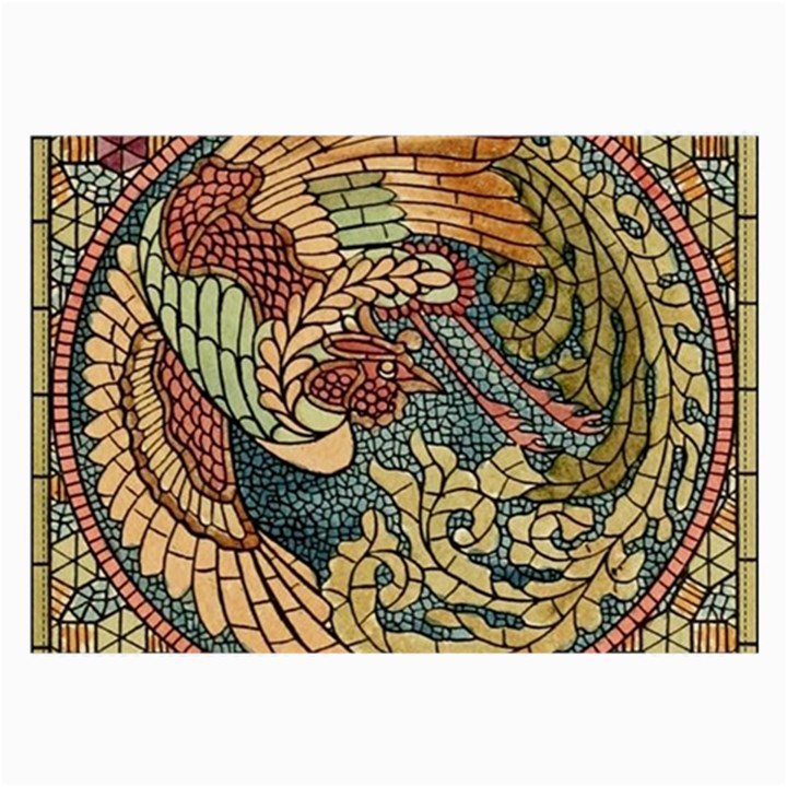 Wings Feathers Cubism Mosaic Large Glasses Cloth (2-Side)