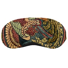 Wings Feathers Cubism Mosaic Sleeping Masks by Celenk