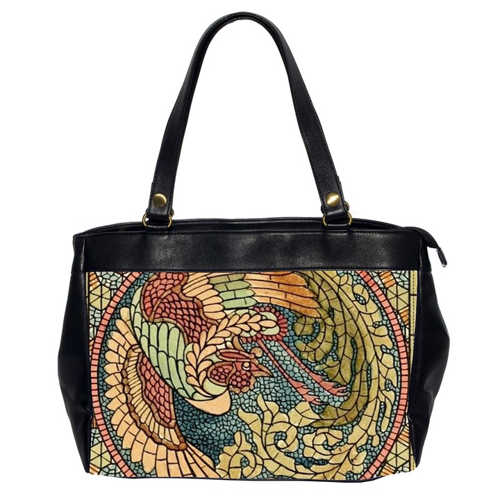 Wings Feathers Cubism Mosaic Office Handbags (2 Sides) 