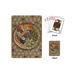 Wings Feathers Cubism Mosaic Playing Cards (mini)  by Celenk