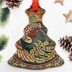 Wings Feathers Cubism Mosaic Christmas Tree Ornament (two Sides) by Celenk