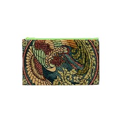 Wings Feathers Cubism Mosaic Cosmetic Bag (xs) by Celenk