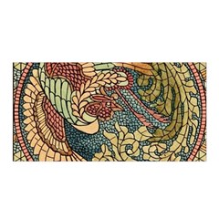 Wings Feathers Cubism Mosaic Satin Wrap by Celenk