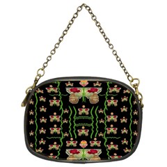 Roses In The Soft Hands Makes A Smile Pop Art Chain Purses (two Sides)  by pepitasart