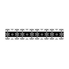 Snowflakes - Christmas Pattern Flano Scarf (mini) by Valentinaart