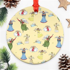 Christmas Angels  Ornament (round) by Valentinaart