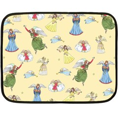 Christmas Angels  Fleece Blanket (mini) by Valentinaart