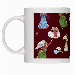 Christmas Angels  White Mugs