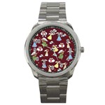 Christmas angels  Sport Metal Watch Front