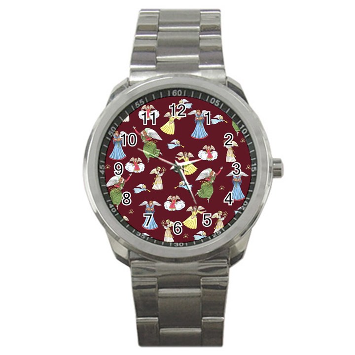 Christmas angels  Sport Metal Watch