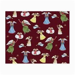 Christmas Angels  Small Glasses Cloth (2-side) by Valentinaart