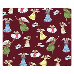 Christmas Angels  Double Sided Flano Blanket (small)  by Valentinaart