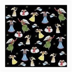 Christmas Angels  Medium Glasses Cloth (2-side) by Valentinaart