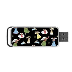 Christmas Angels  Portable Usb Flash (two Sides) by Valentinaart