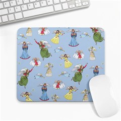 Christmas Angels  Large Mousepads by Valentinaart