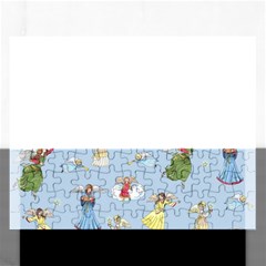 Christmas Angels  Rectangular Jigsaw Puzzl by Valentinaart