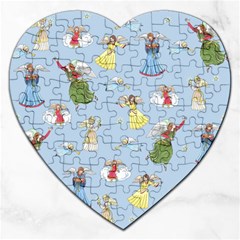 Christmas Angels  Jigsaw Puzzle (heart) by Valentinaart