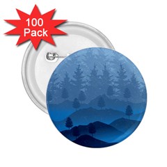 Blue Mountain 2.25  Buttons (100 pack) 