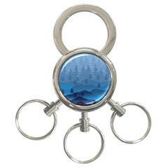 Blue Mountain 3-Ring Key Chains