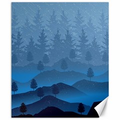 Blue Mountain Canvas 8  x 10 