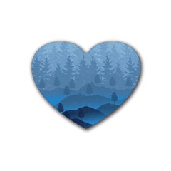 Blue Mountain Heart Coaster (4 pack) 