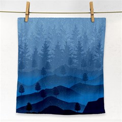 Blue Mountain Face Towel