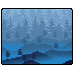 Blue Mountain Fleece Blanket (medium)  by berwies