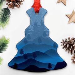 Blue Mountain Christmas Tree Ornament (Two Sides)