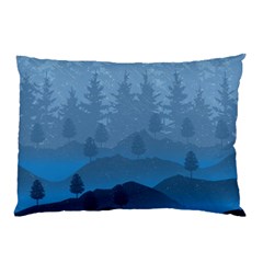 Blue Mountain Pillow Case (Two Sides)