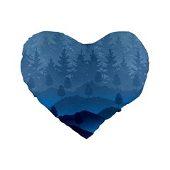 Blue Mountain Standard 16  Premium Heart Shape Cushions