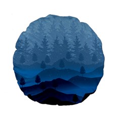 Blue Mountain Standard 15  Premium Flano Round Cushions