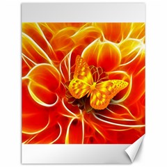 Arrangement Butterfly Aesthetics Orange Background Canvas 12  X 16   by Celenk