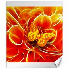 Arrangement Butterfly Aesthetics Orange Background Canvas 20  x 24  