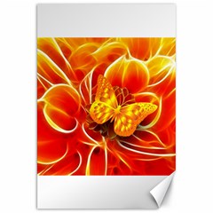 Arrangement Butterfly Aesthetics Orange Background Canvas 20  x 30  