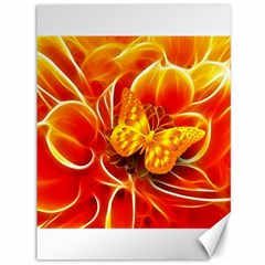 Arrangement Butterfly Aesthetics Orange Background Canvas 36  x 48  