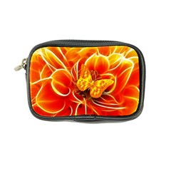 Arrangement Butterfly Aesthetics Orange Background Coin Purse