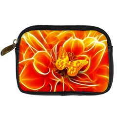 Arrangement Butterfly Aesthetics Orange Background Digital Camera Cases