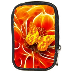 Arrangement Butterfly Aesthetics Orange Background Compact Camera Cases