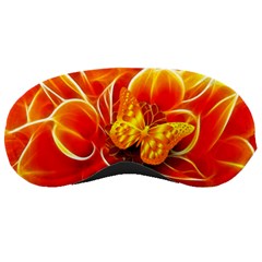 Arrangement Butterfly Aesthetics Orange Background Sleeping Masks