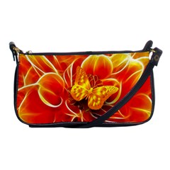 Arrangement Butterfly Aesthetics Orange Background Shoulder Clutch Bags