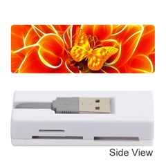 Arrangement Butterfly Aesthetics Orange Background Memory Card Reader (Stick) 