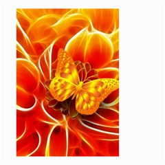 Arrangement Butterfly Aesthetics Orange Background Small Garden Flag (Two Sides)