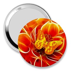 Arrangement Butterfly Aesthetics Orange Background 3  Handbag Mirrors